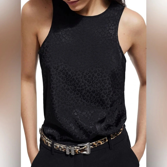 The Kooples Shadow-Leopard Print Tank Top, BNWT, size “2”  (M) - Picture 3 of 14